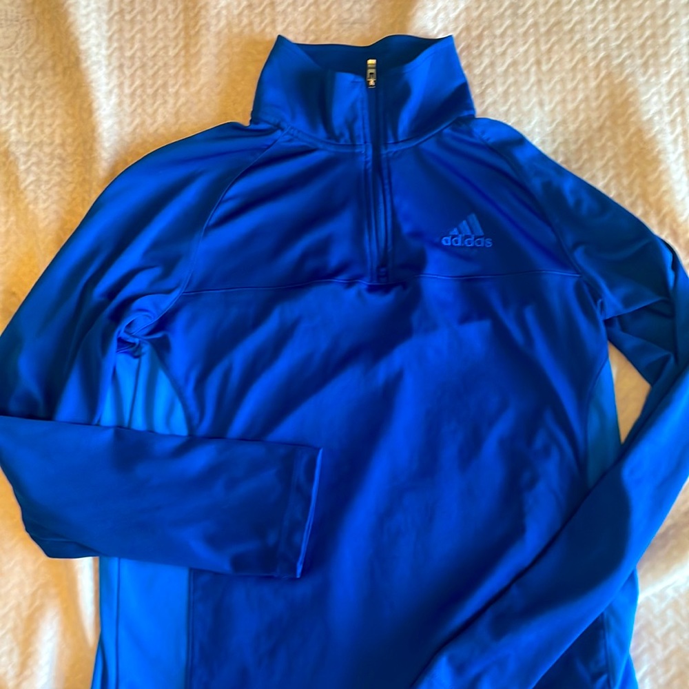 Adidas Climalite partial zip pullover jacket size M (10/12)